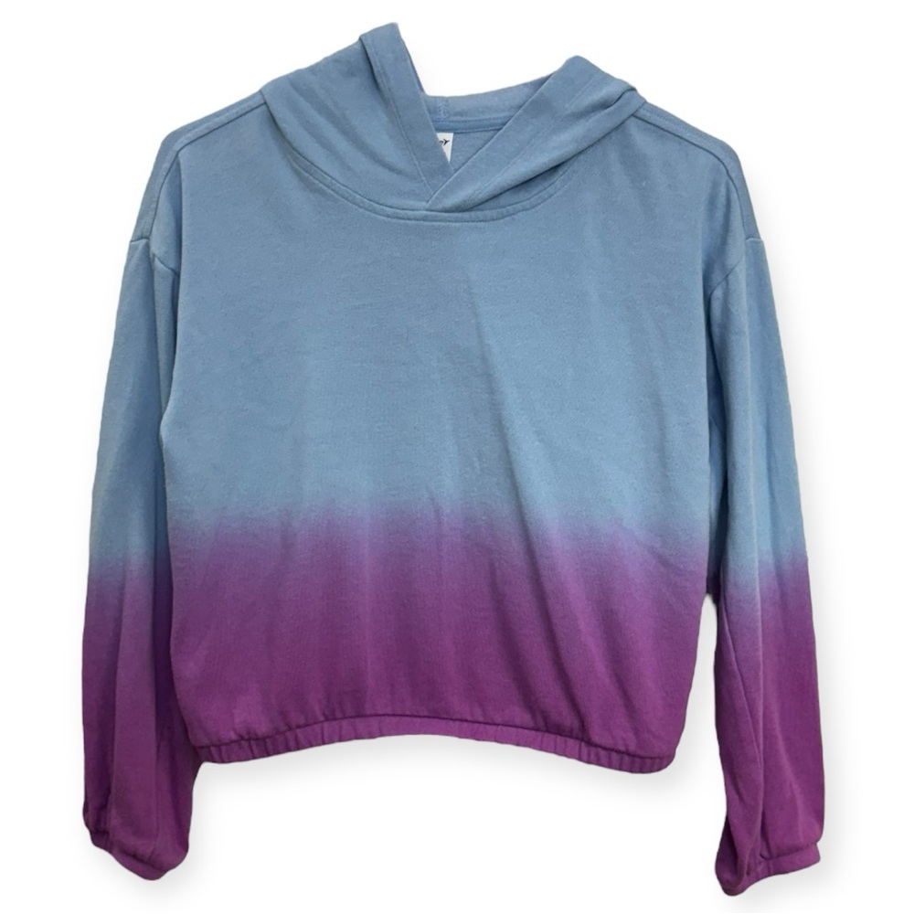 Old Navy Blue-to-Purple Ombre Cropped Hoodie L 10/12